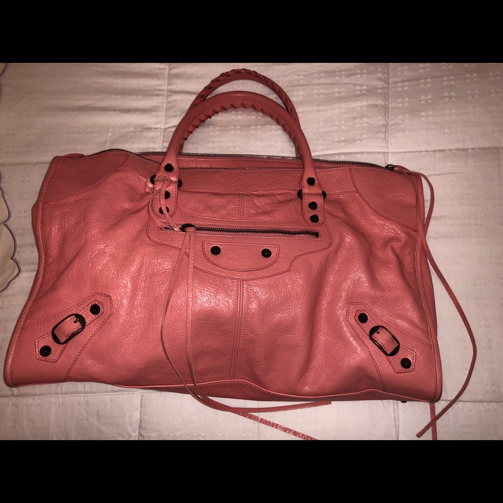Balenciaga Classic Work Bag Rose Azalee